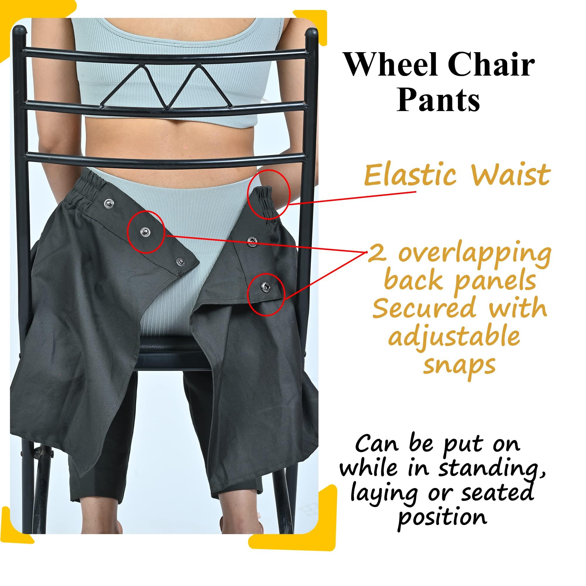 SEAL EASE SEAL EASE Women Adaptive Open Back Wheelchair Pants Assisted Trouser for Disabilities. (SE1015) Green