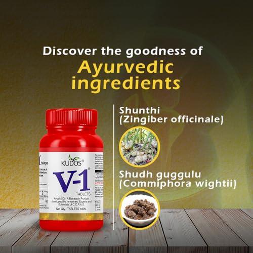 Kudos Kudos V-1 Joint Pain Relief Tablets, 180 Tablets