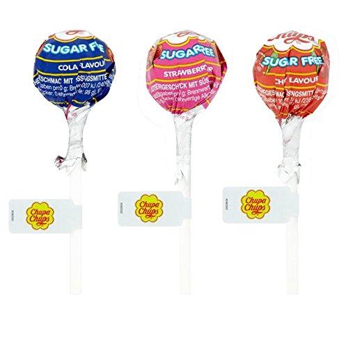Chupa Chups Chupa Chups Sugar Free Assorted 10 Lollipops, 110g