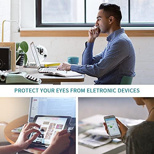 grey jack grey jack Polygon Half Rim Blue Light Fliter Glasses for Men Women UV Protected Computer Metal Frame Glasses 5154 Dark Gun/Brown