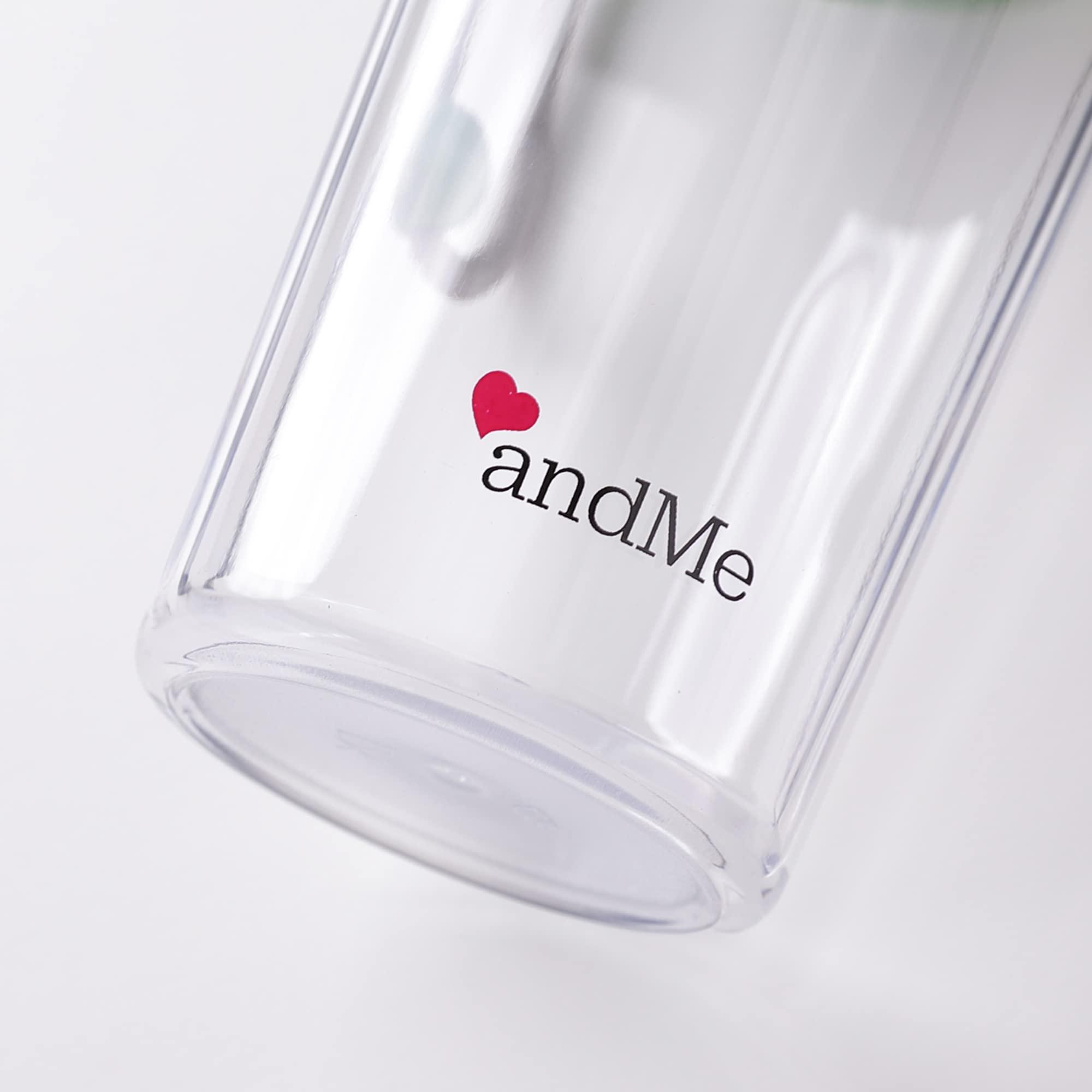 & ME & ME Andme Silicone Sleeve Shaker Bottle for Gym/Sports & Travel | Protein Shake Knob | 700ml | Non-toxic BPA-free | Eco-friendly | 2 Pack