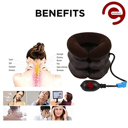 ezoubuy ezoubuy Neck Traction Pillow Three Layers Pneumatic Cervical Spine