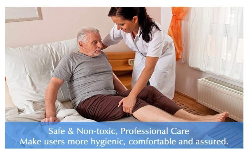 Generic Urine Drainage Collection Bag Male Urinal for Men, Reusable Silicone Urine Collector Portable Wearable Male Urinary Drainage Bag System for Adults 1000Ml