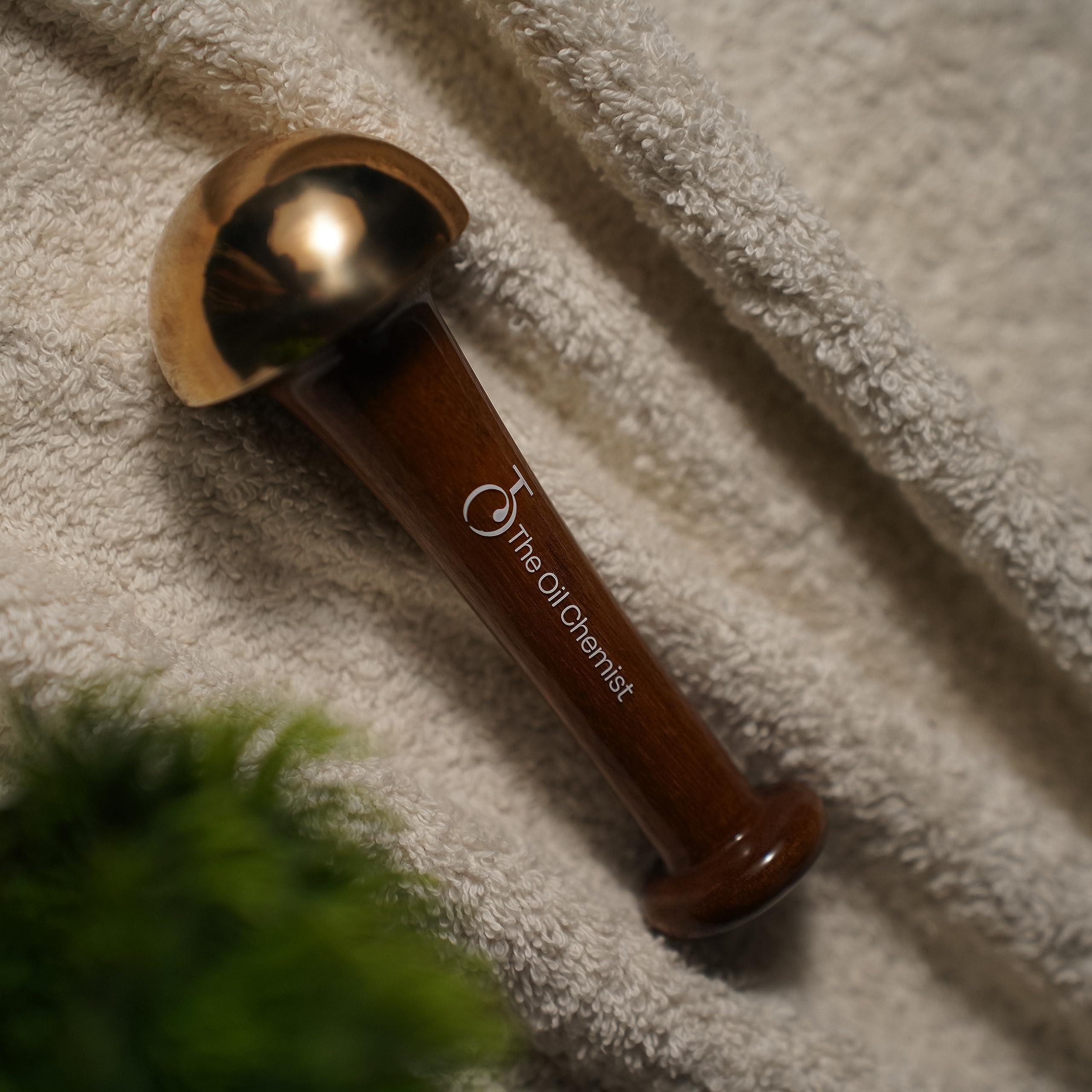 THE OIL CHEMIST The Oil Chemist Kansa Wand Massage Tool for Body & Face, Massager To Improve Circulation & Lymphatic Drainage, Relief Stress & Detox The Mind & Body, For Women & Men, 100gm