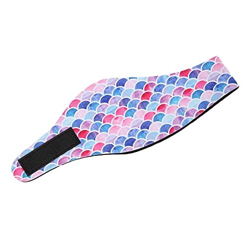 Haowecib Waterproof Swimming Band, Comfortable EnvironmentFriendly Anti-Slip Swim Ear Band Elastic for Adults for Drifting for Swimming for Bathing