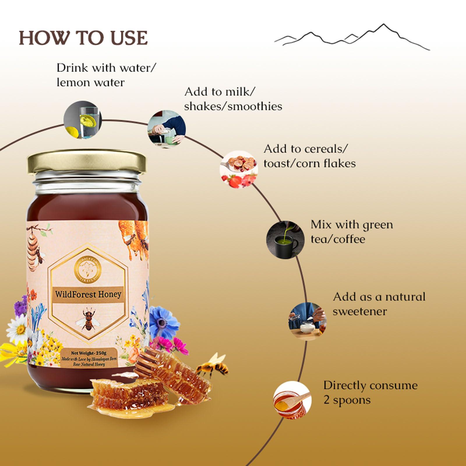 HIMALAYAN FIREFLY Himalayan Firefly Forest Honey (250 ml), 100% Pure Himalayan Organic Honey