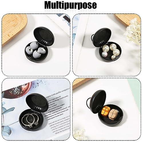 BOXOB Ear Plug Carrying Cases, Potable Mini Storage Case, Ear Plug Organizer Ear Plug Case Small Storage Case for Travel (Black)
