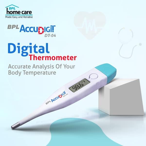 BPL Medical Technologies BPL Medical Technologies Accudigit DT-04 Digital Thermometer With Quick Measurement of Oral & Underarm Temperature in Celsius & Fahrenheit