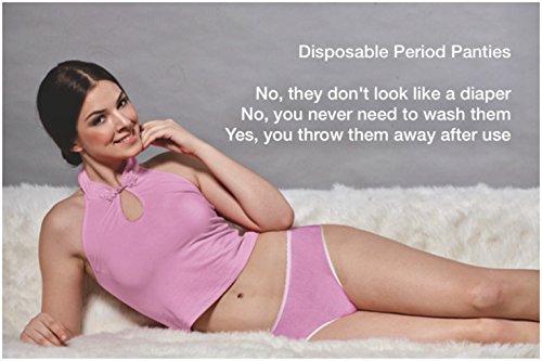 UndiePads Period Panties With Built-in Pad, Large and Extra Largel 3 Pack Menstrual Underwear by UndiePads