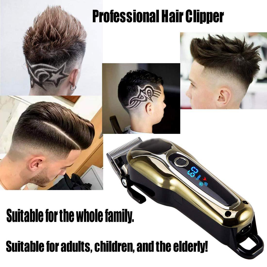 OSL OSL AC-DC Rechargeable Kemeii Cordless & Corded Waterproof Professional Hair Clipper Beard Mustache Trimmer Powerful Electric Razor for Men With LED Display Multicolor (6 Month Warranty)