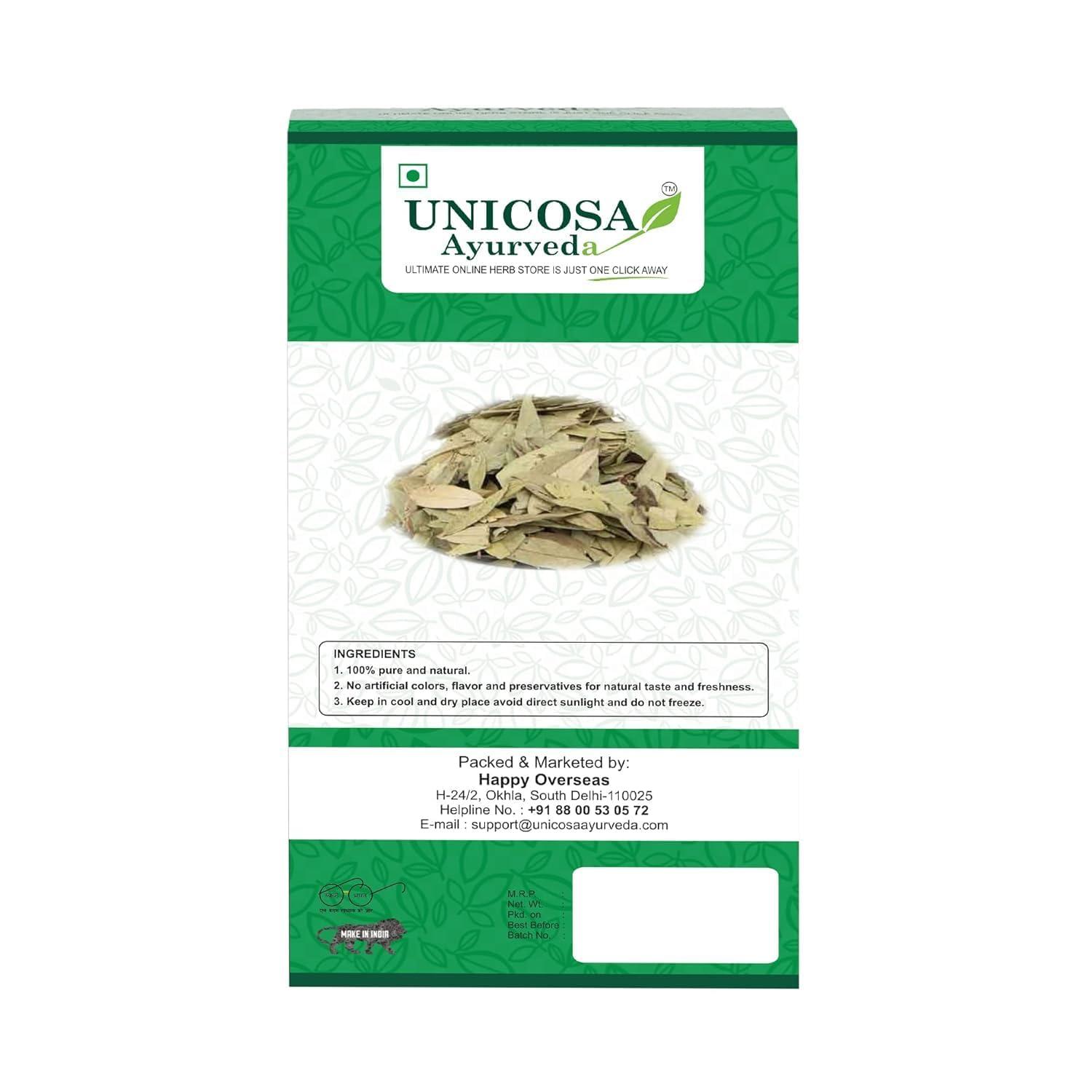 UNICOSA Ayurveda UNICOSA Ayurveda Natural Senna Leaf/Alexandrina/Cassia Angustifolia/Sonamukhi Patta/Sanay Patti, 400gm (200gm*2)
