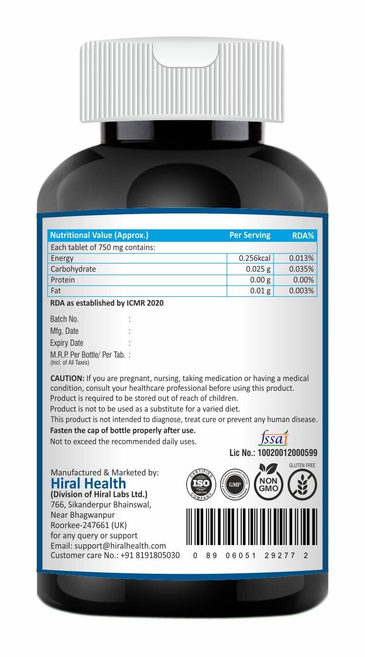 Hiral Health Hiral Health\'s Viz-9 Tablets: Advanced Eye Vitamin with Lutein, Zeaxanthin, Astaxanthin, and Vitamin A eye supplements to improve vision, Protect from Blue Light and UV Rays (60 Tabs)