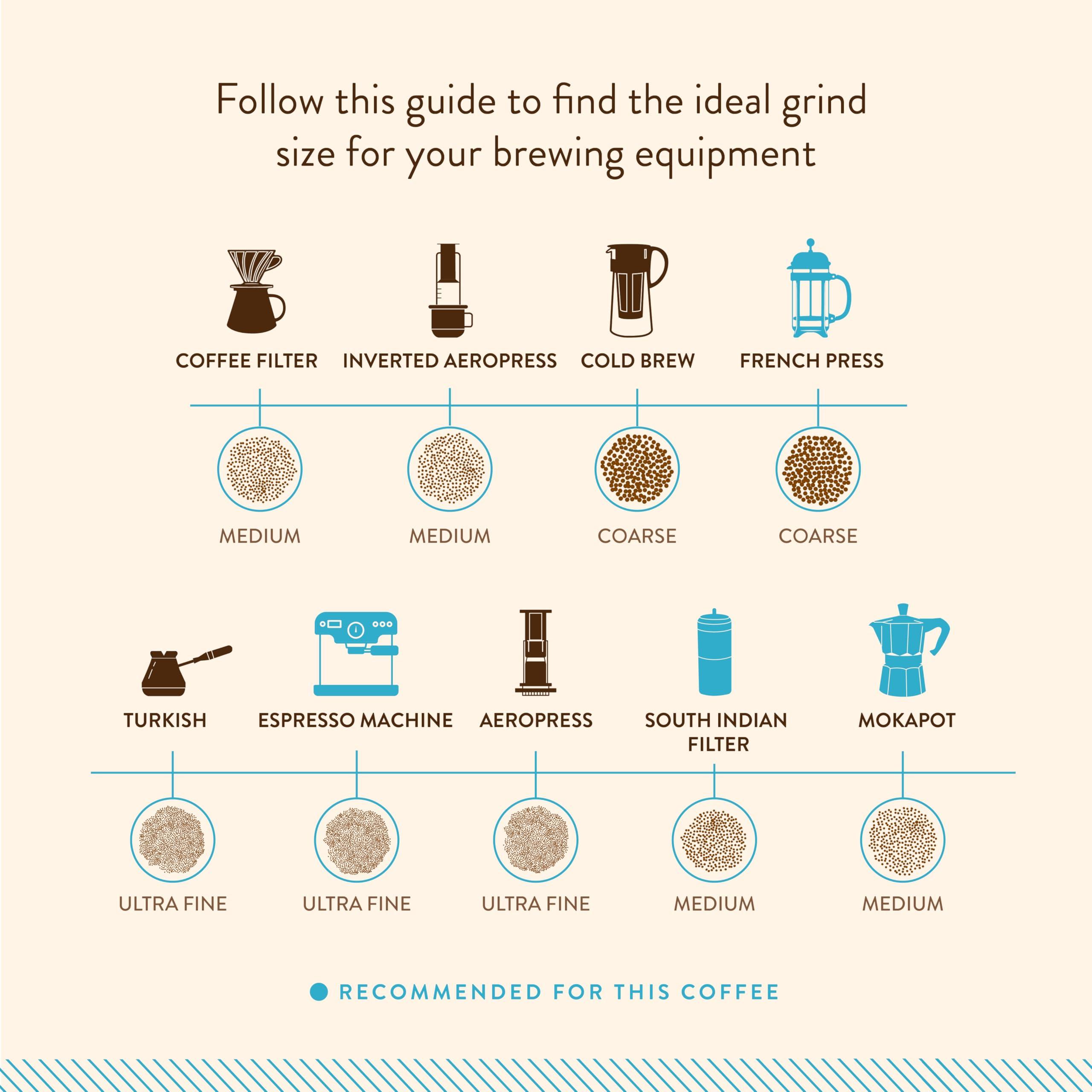 Blue Tokai Coffee Roasters Blue Tokai Coffee Roasters French Roast - Dark Roast (Channi Grind) 500g | Made With 100% Specialty Grade Arabica Freshly Roasted Ground Coffee, Bag