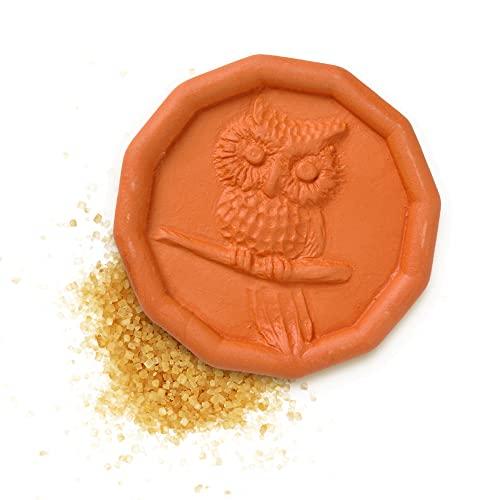 JBK Pottery JBK Owl Terra Cotta Brown Sugar Saver