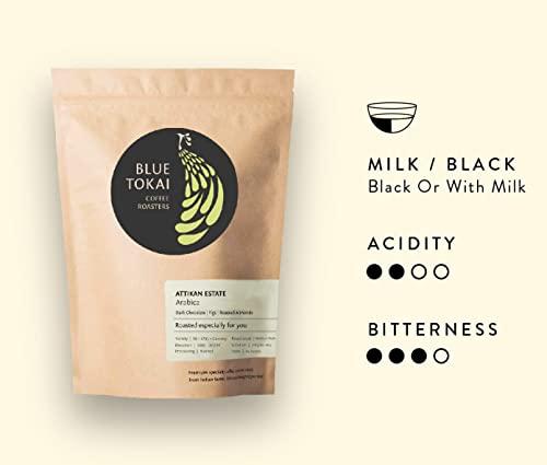 Blue Tokai Coffee Roasters Blue Tokai Coffee Roasters Attikan Estate - Medium Dark Roast (Aeropress Grind) 1Kg | Made With 100% Specialty Grade Arabica Freshly Roasted Ground Coffee, Bag