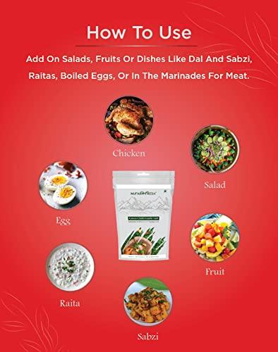 Nufarm Fresh NUFARMFRESH 100% Natural Hand Grounded Bhuni Mirch Himalayan Pahadi Flavoured Silbatta Salt(No Chemicals) Flavored Salt (100 g) (RED Chilly)