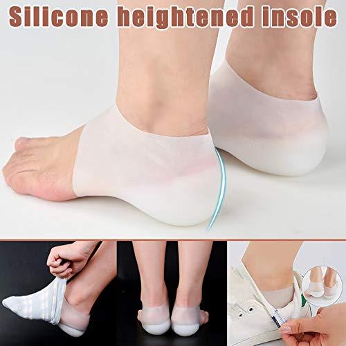 Generic 1 Pair Invisible Height Lift Heel Pad Sock Liners Increase Insole Pain Relieve For Women Men