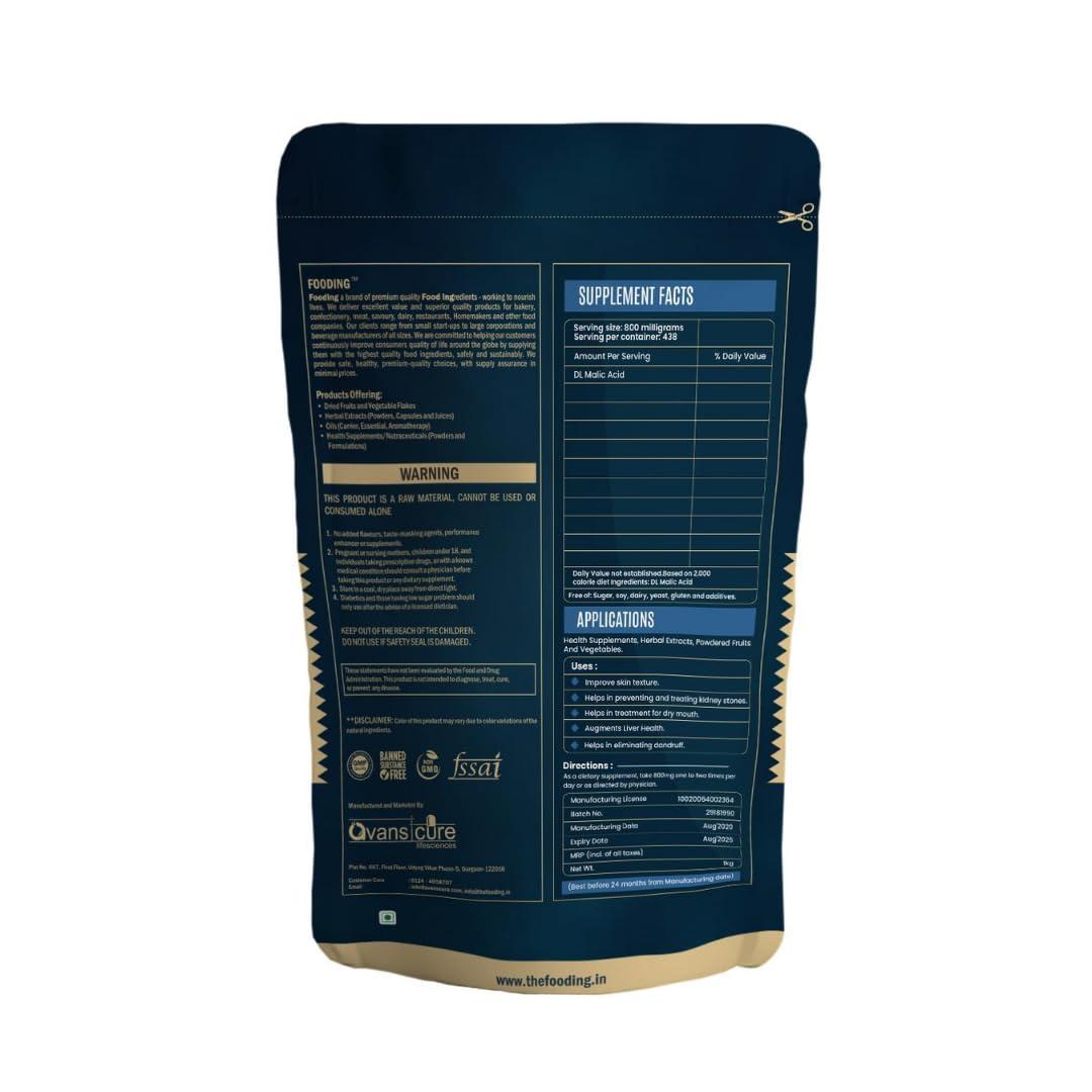 Fooding Fooding DL-Malic Acid Powder - 1 KG