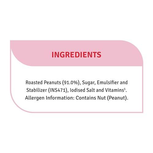 VEEBA Veeba Peanut Butter Creamy | Smooth | High Protein | Naturally Gluten Free | Vegan | Trans Fat Free | No Added Preservatives | Added Calcium, Iron, Vitamin A & D | No Added Colour & Flavour | Non GMO | 340 g