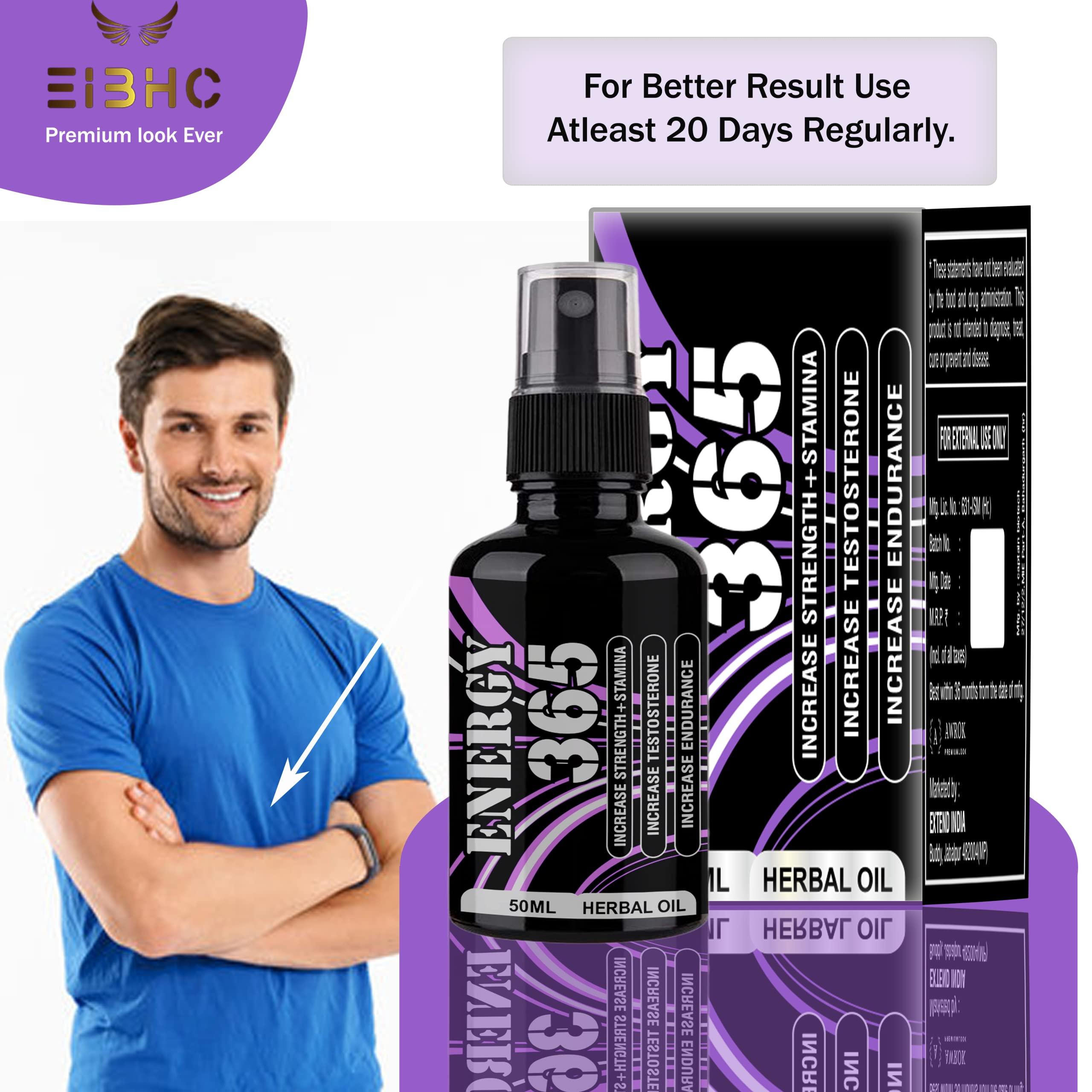 EIBHC EIBHC Ayurvedic Energy 365 Men Massage oil (100 ml)