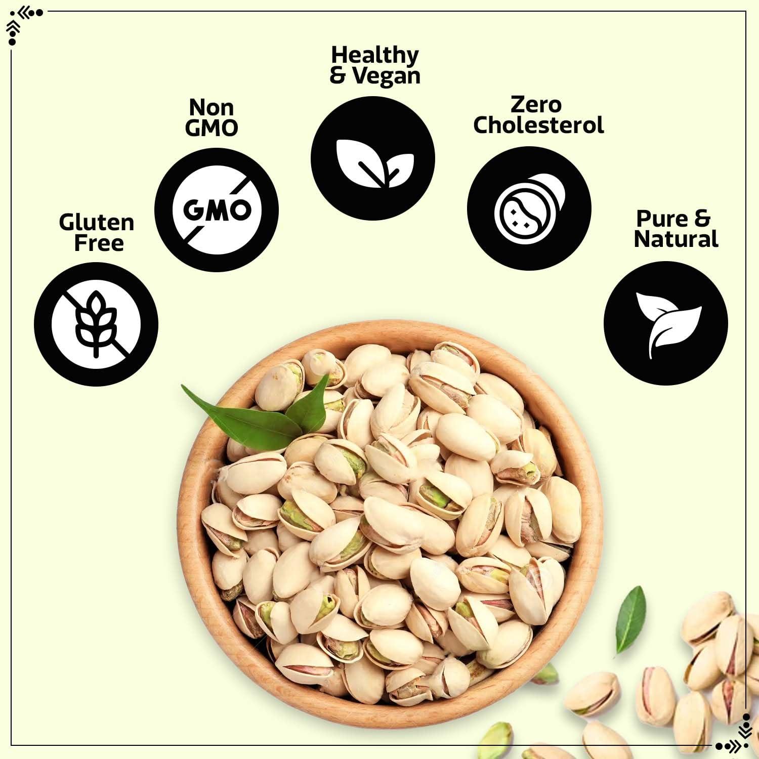 WONDERLAND FOODS (DEVICE) WONDERLAND FOODS (DEVICE) Dry Fruits Platinum California Roasted & Salted Jumbo Pistachios (Pista) 400g Pouch | Super Crunchy & Delicious Healthy Snack | Vitamins & Minerals Rich | Immunity Booster