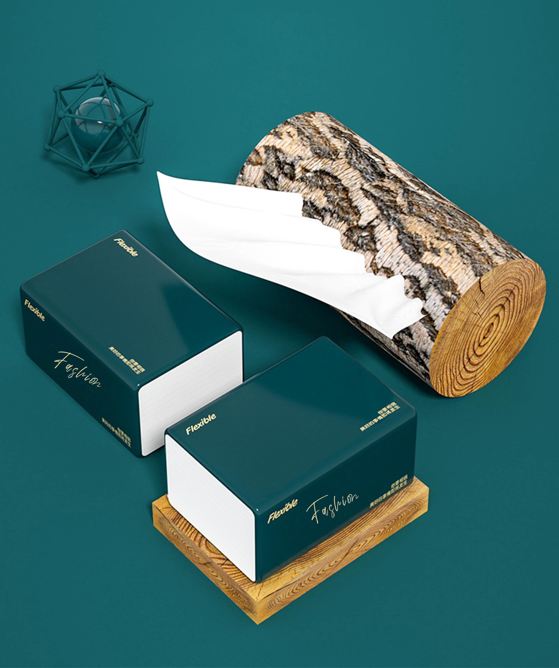 Orange Paper Orange Paper 4 Ply bamboo pulp Facial Tissue Soft Pack, Car Tissue Refill, Disposable Facial Tissues, Face Towel, Tissues Travel Size Pack for Car, 70 Pulls per pack (4 PLY - Pack of 3)