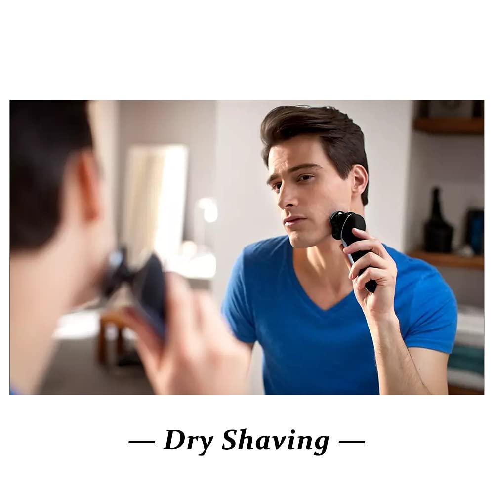 tuokiy tuokiy SH30 Replacement Heads for Philips Electric Shaver Series 1000, 2000, 3000 and S738 Click and Style with 9 Durable Sharp Blade, Easy Cut, 3 - Pack, Black