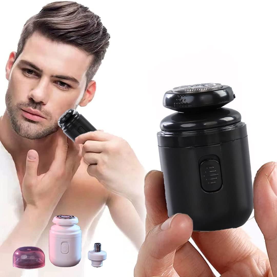 TCCO ENTERPRISE TCCO ENTERPRISE Pocket Size Mini Electric Shaver With Nose Hair Trimmer for Men, Super Small Electric Razor for Travel Beard Shaving - Type C Quick Charging, Powerful & Silent Motor