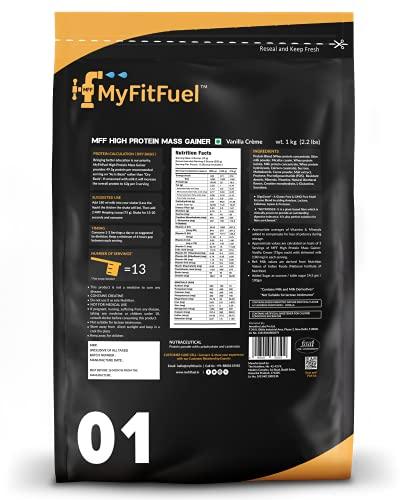 MyFitFuel MyFitFuel MFF High Protein Mass Gainer 1 kg (2.2 lbs) Vanilla Crème