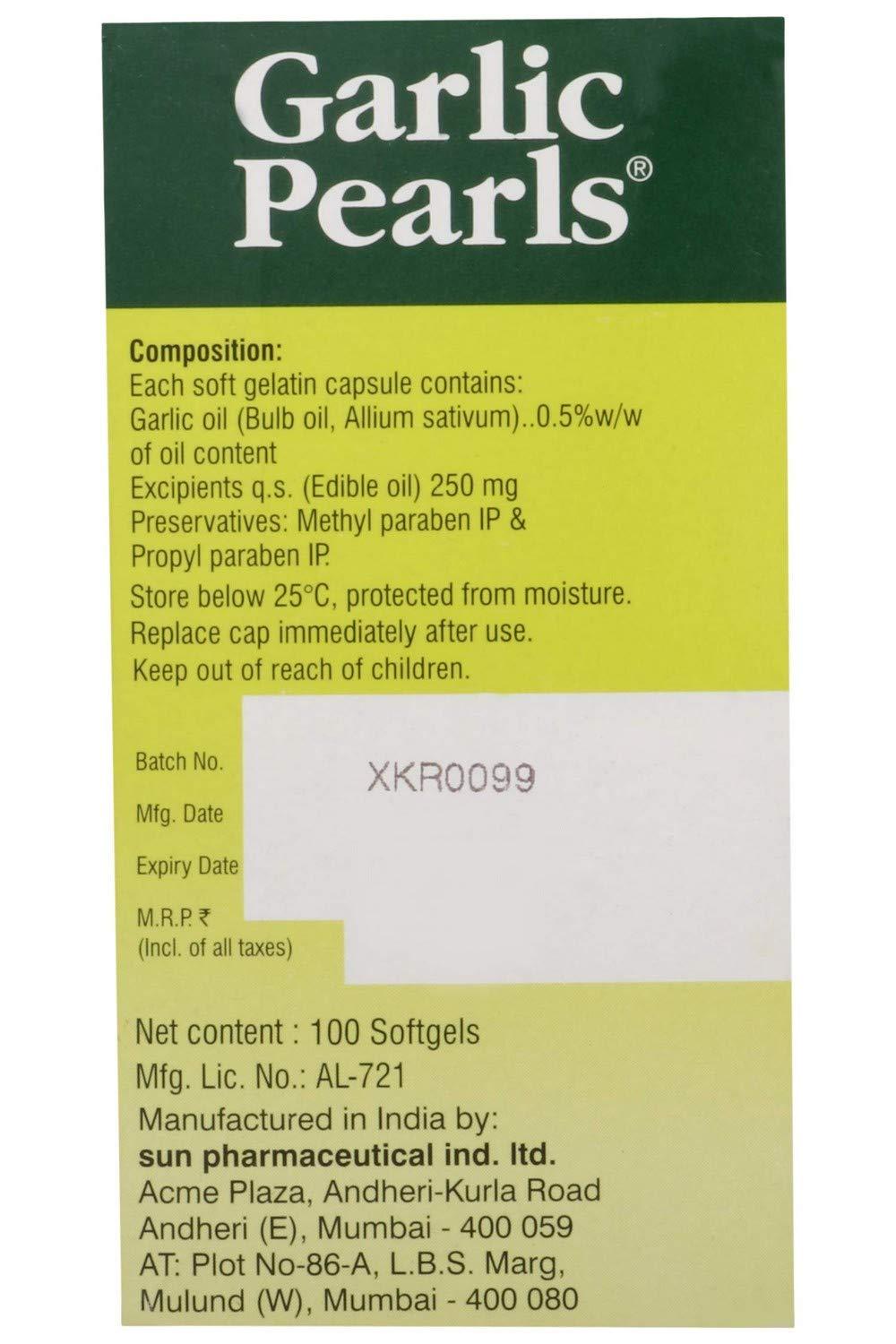Garlic Pearls Garlic Pearls - 100 Pearls (Pack of 3)
