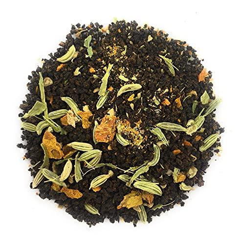 Siyacha Tea Siyacha Tea Fennel Turmeric Black Tea|1 KG|Pure Assam CTC Black Tea, Fennel, Turmeric,Cardamom,Ginger Blend|Loose Leaf Chai Patti|100% Pure Spice Mix|Herbal Wellness Range|Beverage Makes 500 Cups