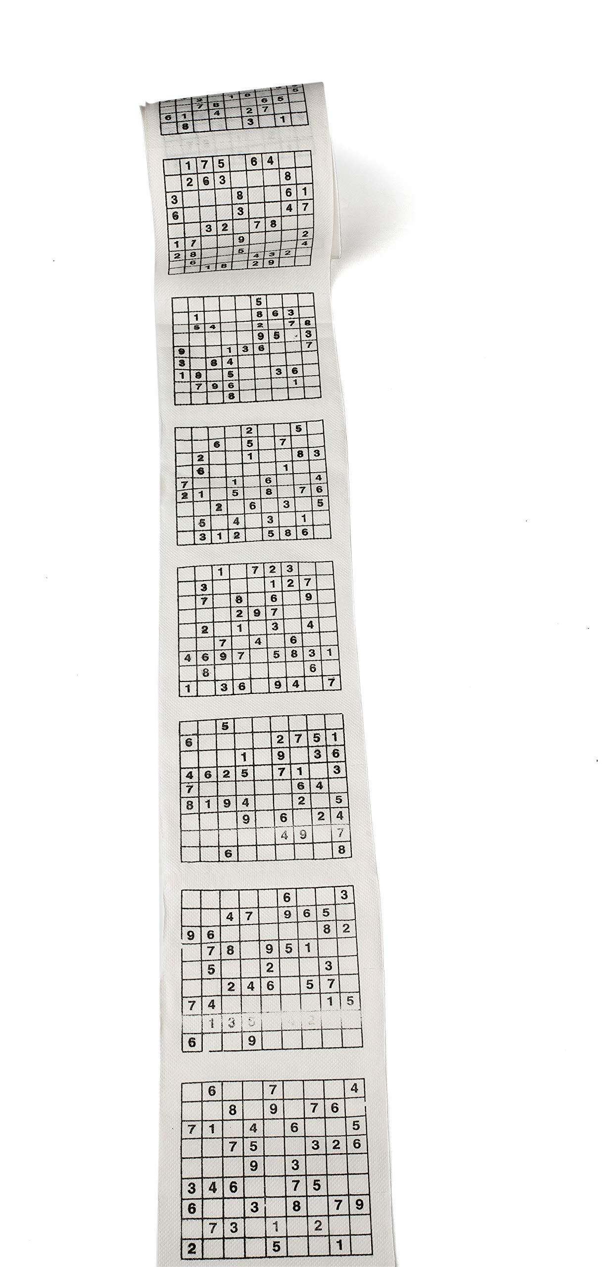 SummitLink 1 Roll of Sudoku Toilet Paper Tissue Napkin Prank Fun Birthday Party Novelty Gift Idea (1 pk)