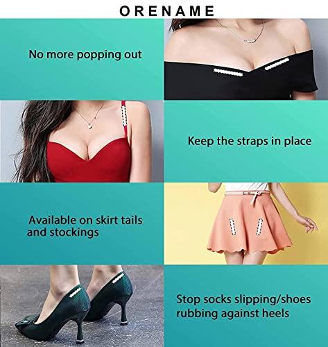 ORENAME Women Fashion Tape for Clothes, Double Stick Strips – 36 Strips | Clothing & Body, Strong and Clear Tape for All Skin Tones and Fabric, Waterproof & Sweat proof, Bra Tape Strips (108 Pcs)
