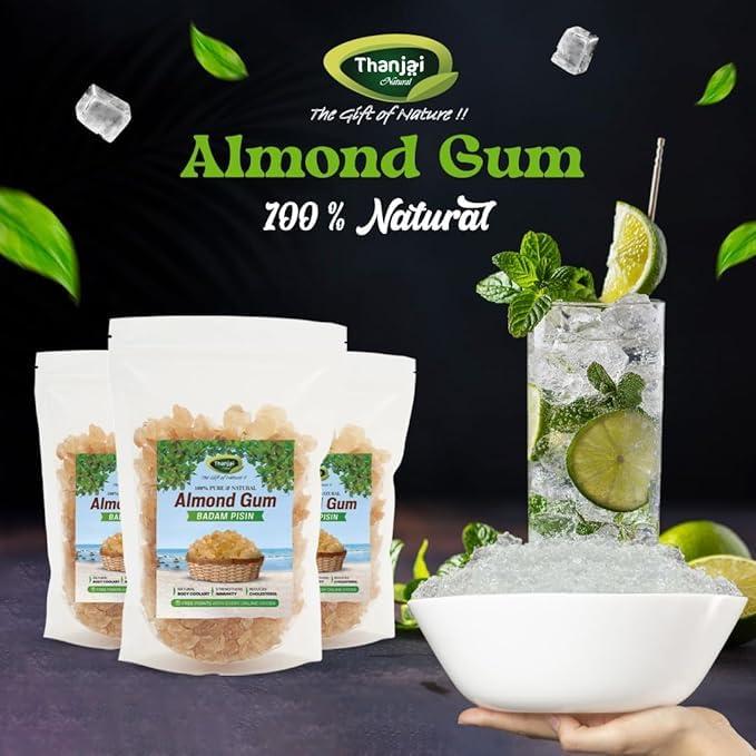 Thanjai Natural Thanjai Natural Almond Gum 250 Grams Badam Pisin Badam Gum Best First Quality Pure, Natural