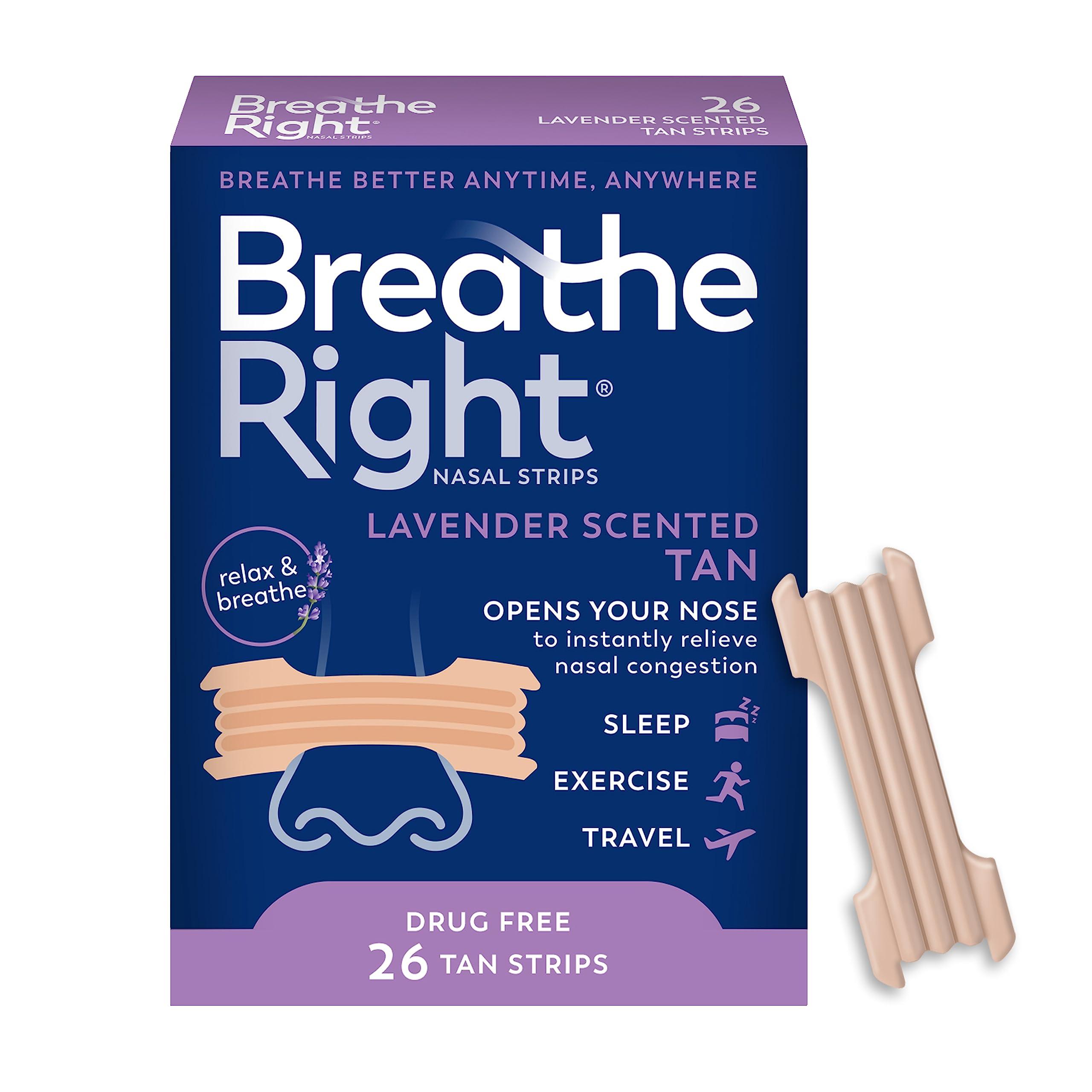 Breathe Right Breathe Right Nasal Strips ( Lavender, 26 Count)