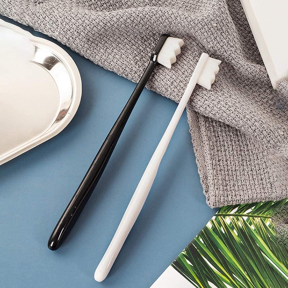 Mahadaha MGI Ultra Soft Kids Ultra Soft Toothbrush, Extra Soft Toothbrushes with Small Heads Bristles with Soft Tongue Cleaner for Toddler and Upwards (Pack Of 2 Multicolor)