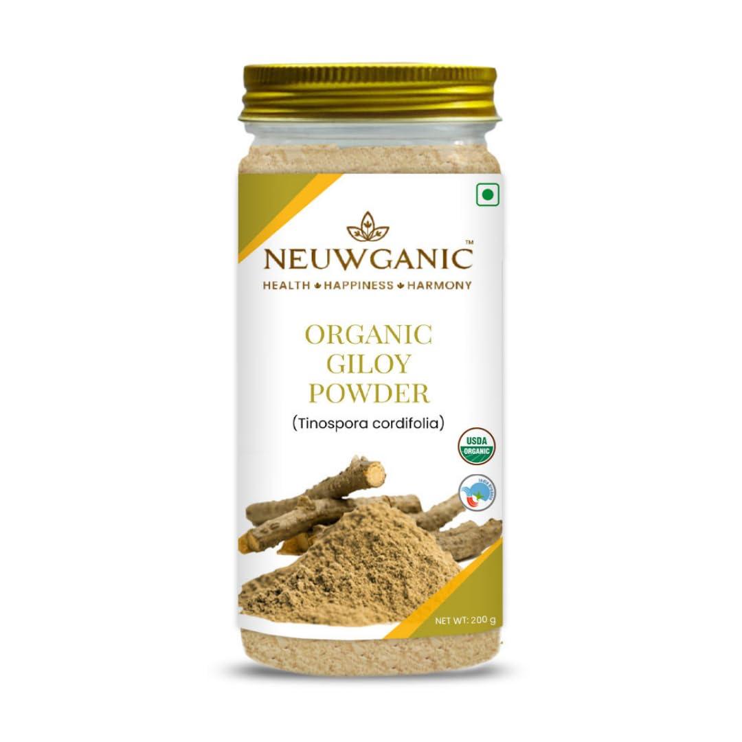 Neuwganic Neuwganic - Organic Moringa Powder 200 Gm Use for Digestion, Energy + Organic Giloy Powder 200 Gm Improves Liver & Kidney Functioning + Organic Shatavari Powder 200 Gm Use for Women Overall Health