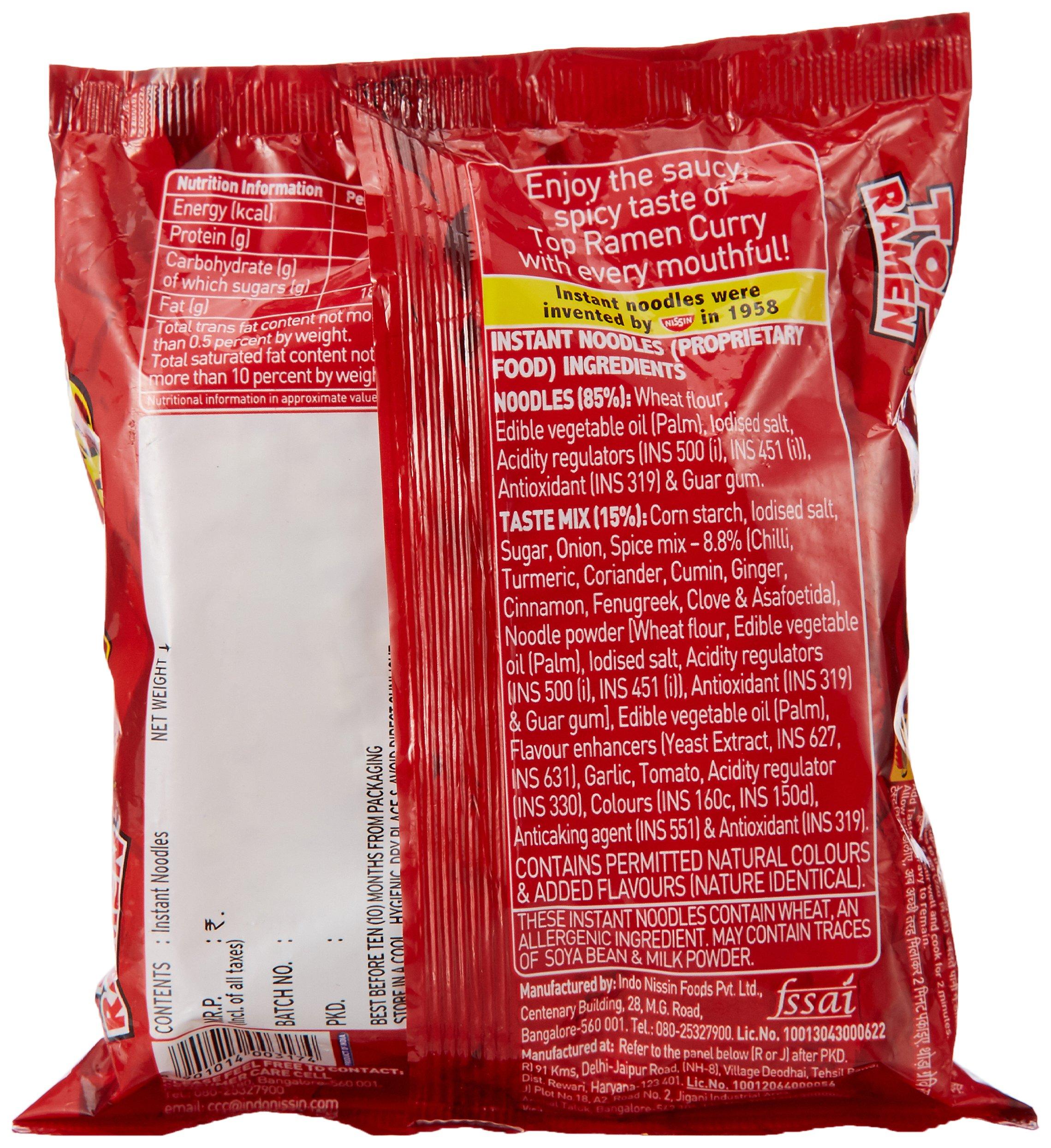 Top ramen Top ramen Noodles, Curry, Veg, 70G (Pack Of 5), Vegetarian