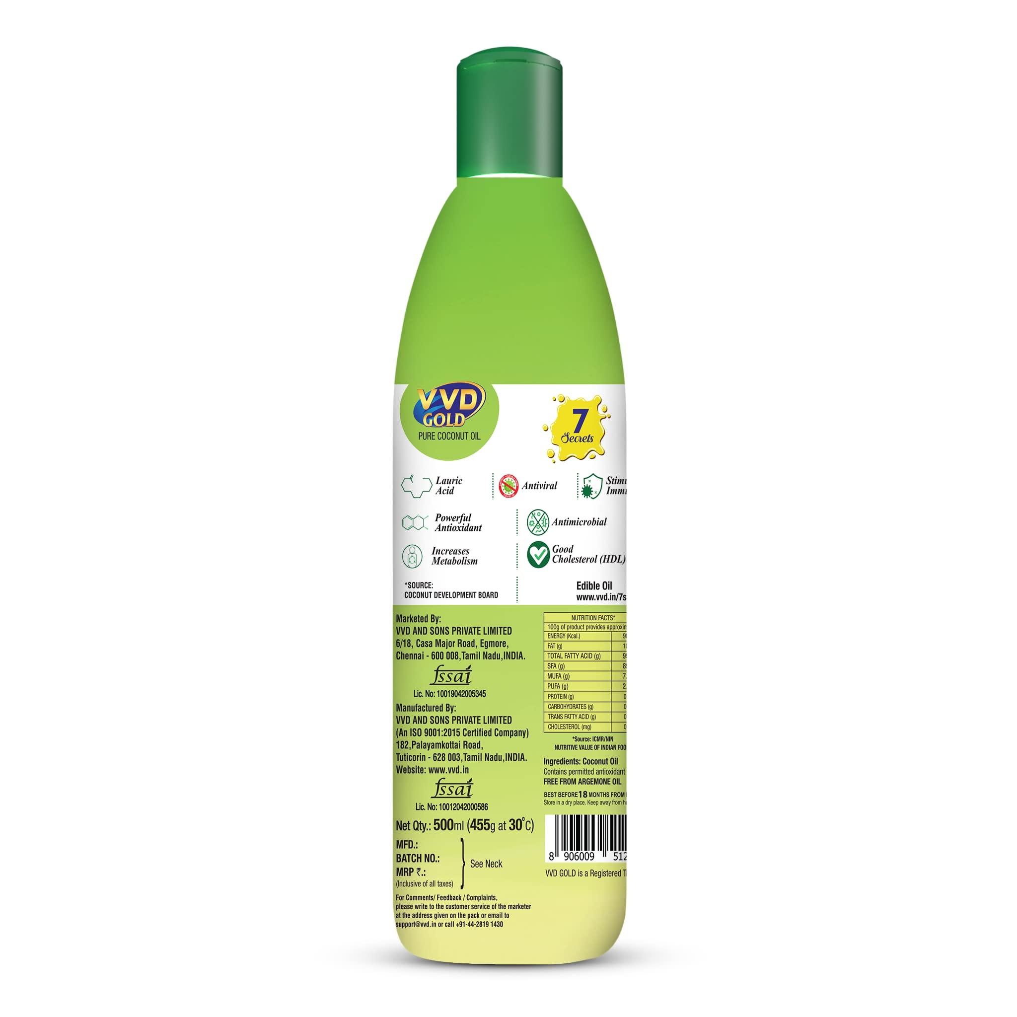 VVD Gold VVD Gold Pure Coconut Oil - 30ml Bottles (Pack of 15) | Retail Tray Pack | Thengai Ennai