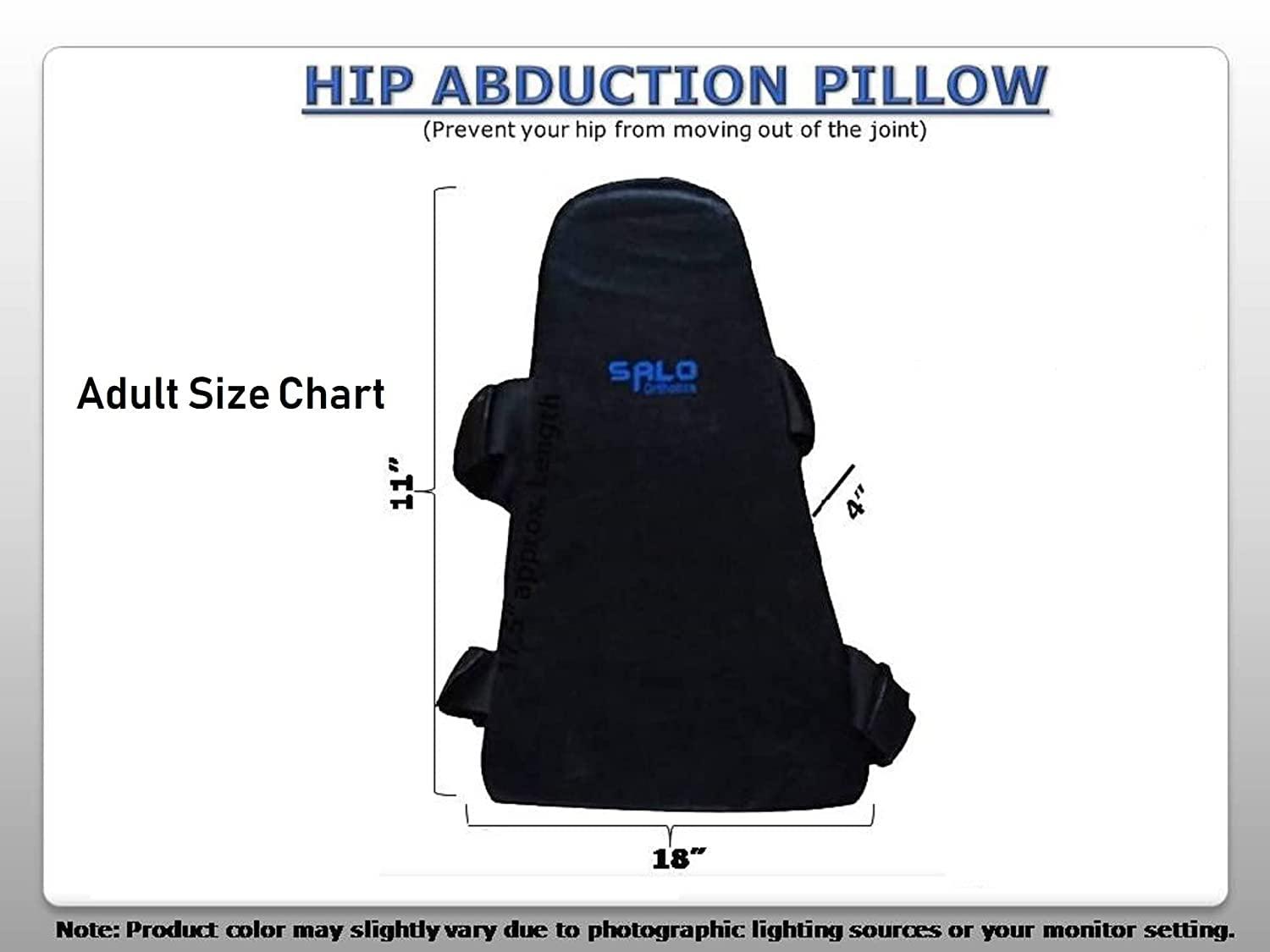 SALO Orthotics SALO Orthotics Hip Abduction Pillow Wedge  Soft Knee Separator with Strap for Post-Hip Surgery Recovery, Sciatica Relief & Spine Alignment (Adult Size)