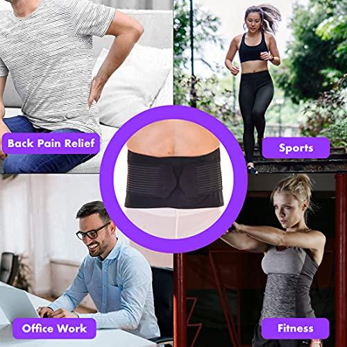 COIF COIF Cotton Lumbar Lower Back Pain Relief Brace for Orthopedic Sacral Waist Back Support - Tailbone Back Posture Corrector Lumbar Pain Belt for Man & Woman (28\" to 47\")