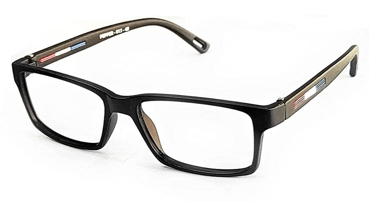 Glasswear Glasswear Bifocal Reading Glasses For Men And Women Distance Plano Reading All Powers Are Available Square Black Frame (Distance Plano/Reading +2.25, Non - Anti Glare Bifocal Glasses)