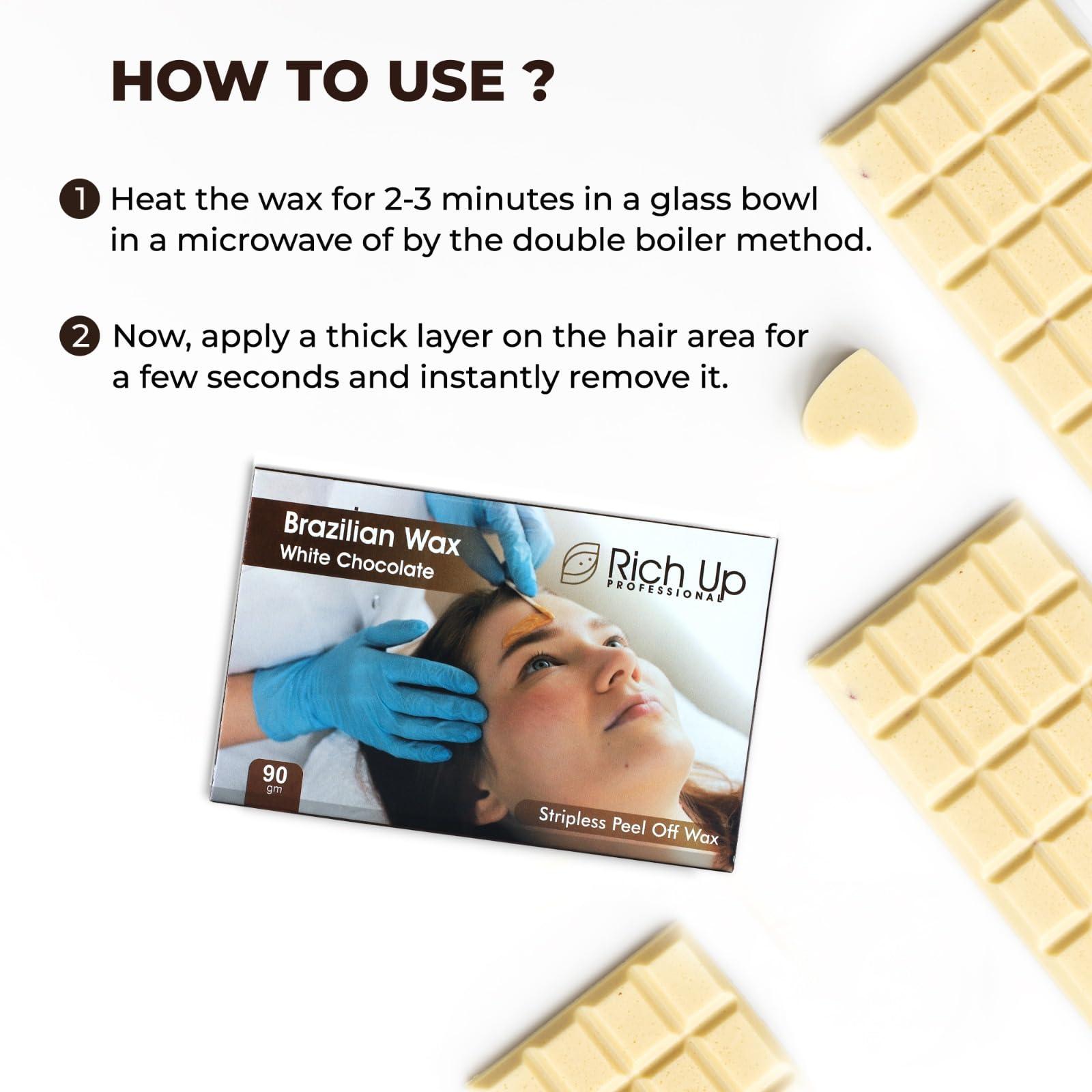 RICH UP PROFESSIONAL RICH UP 400gm Brazilian wax - White chocolate flavor