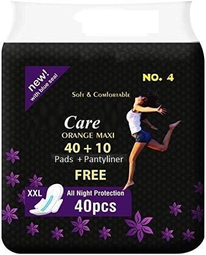 Dilency Sales Dilency Sales Sanitary Pads For Women/Girls (XXL) (Pack Of 40 Pads + 10 Panty-Liner) (PACK OF 4)