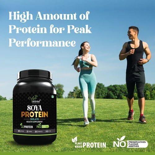 TREOWNUT TREOWNUT Soya Protein Isolate - Unflavoured Vegan Protein Supplement Powder with 27g Protein Per Serving - Perfect Plant-Based Protein Source for Vegans Fitness Enthusiasts