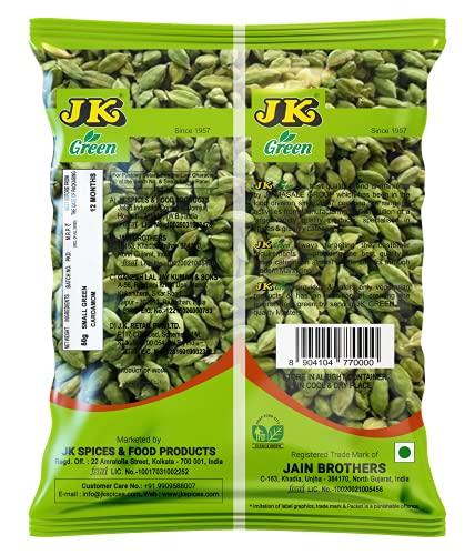 JK JK Cardamom | Elaichi | Green | Choti | 7-8mm (50g)