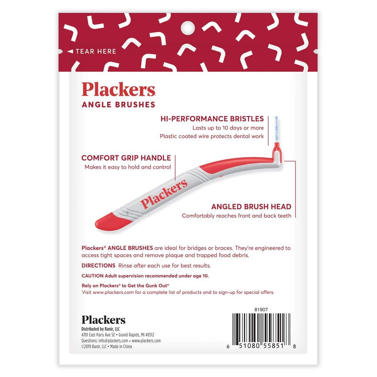 Plackers Plackers Angle Interdental Brushes Value Pack (16 Pieces)