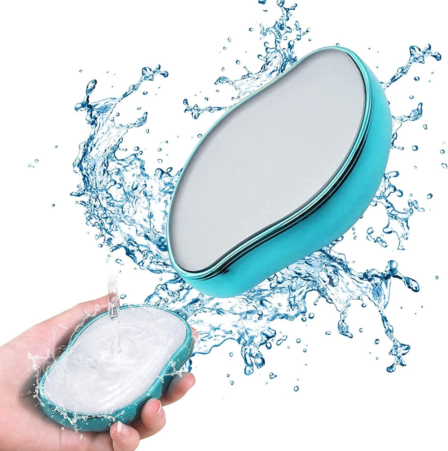 Zorzel Zorzel Hair Remover Tool, Glass Physical Hair Removal Epilator, Magic Crystal Hair Remover Stone, Smooth Soft Silky Skin, Lightweight Epilator Hair Removal for Female Arms Leg And Back - MultiColor
