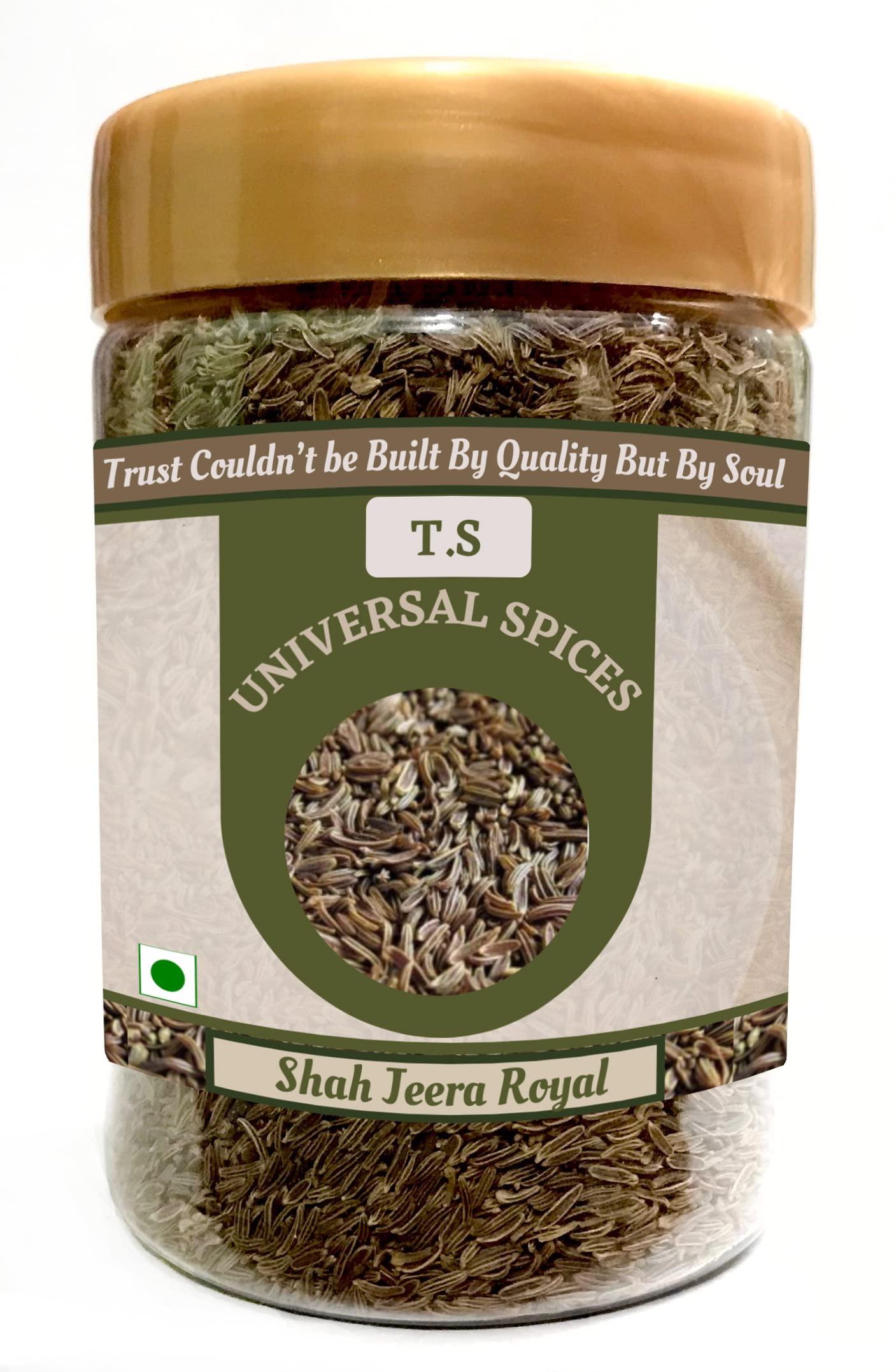 T.S. Universal T.S. Universal Shah Jeera Royal Combo/Whole Cumin Seeds/Natural Zeera/Organic Jeelakarra/Sabut Jira/Fresh Indian Spices/Usefull in Baked Products/Enhances Taste (125gmx2)