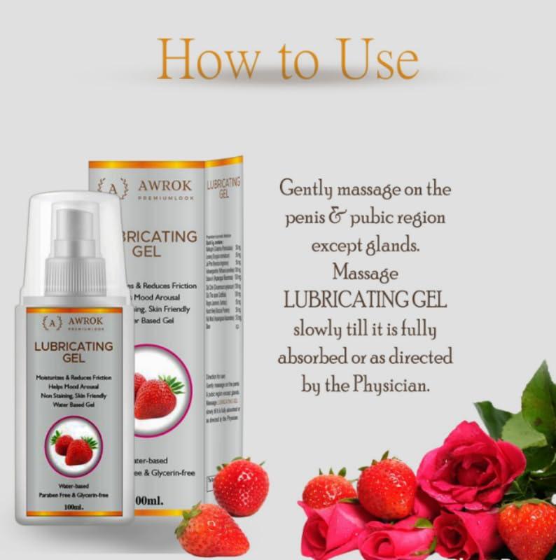 WVHC Organic Natural Personal Lubricant Gel Intimate Sensitive Skin Moisturizer, Non-Sticky And Smooth Experience - 200ML